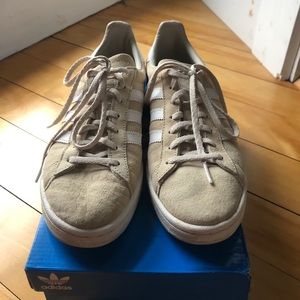 Adidas Womens Tan Campus Sneakers size 9